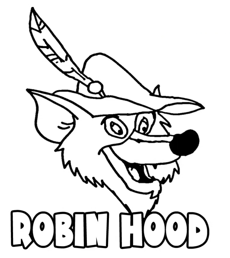 Ausmalbilder Robin Hood zum Ausdrucken