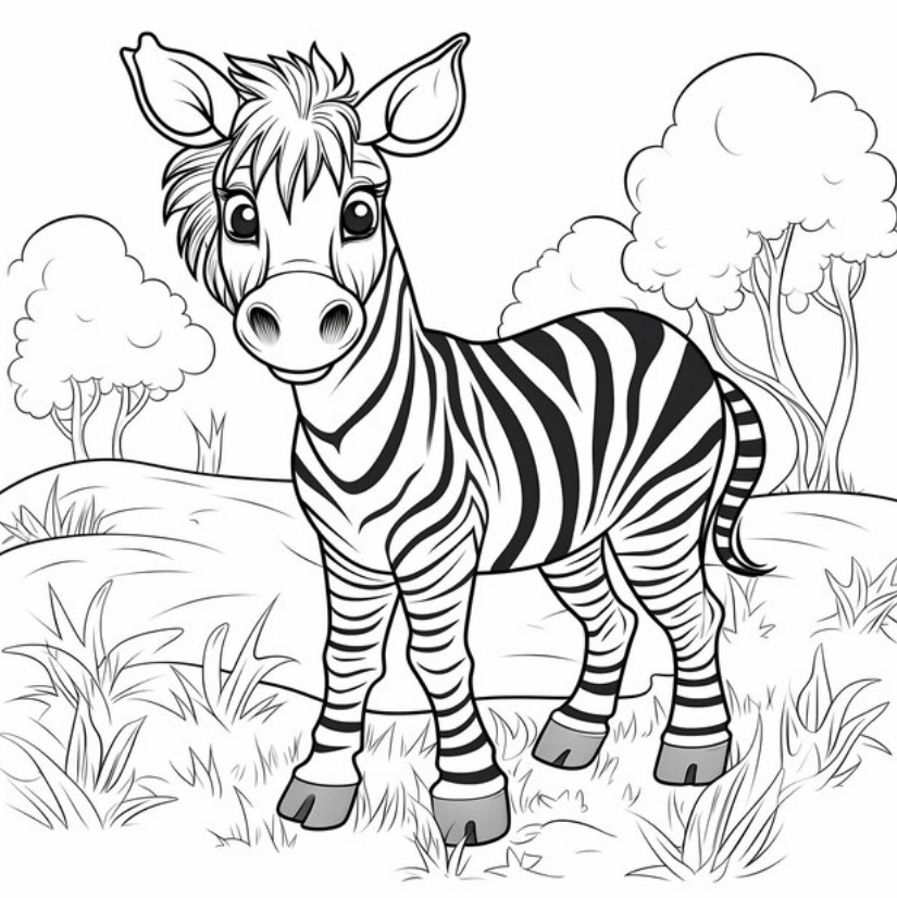 Das kleine Zebra möchte Freunde finden