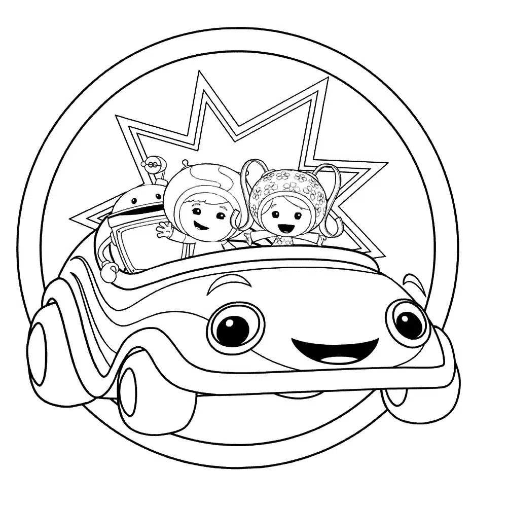 Umizoomi Auto Ausmalbild