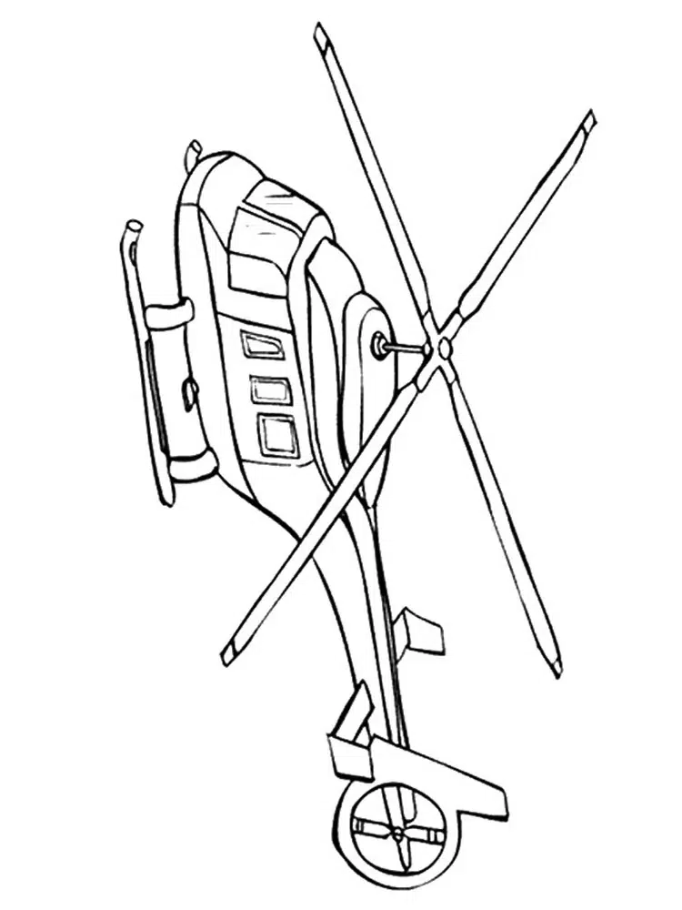 Hubschrauber Malvorlagen zum Ausmalen