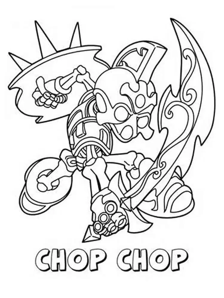 Skylander Chop Chop Ausmalbild