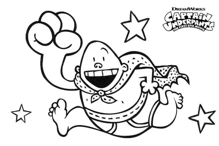 Captain Underpants Ausmalbild