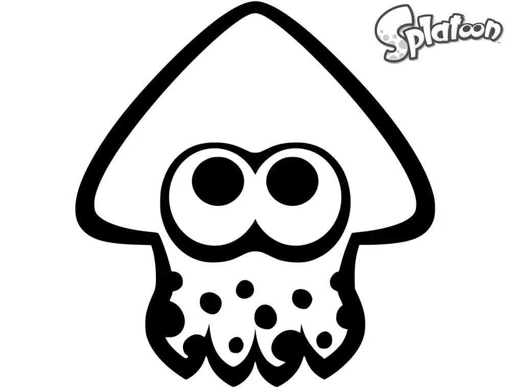 Splatoon Squid Ausmalbild