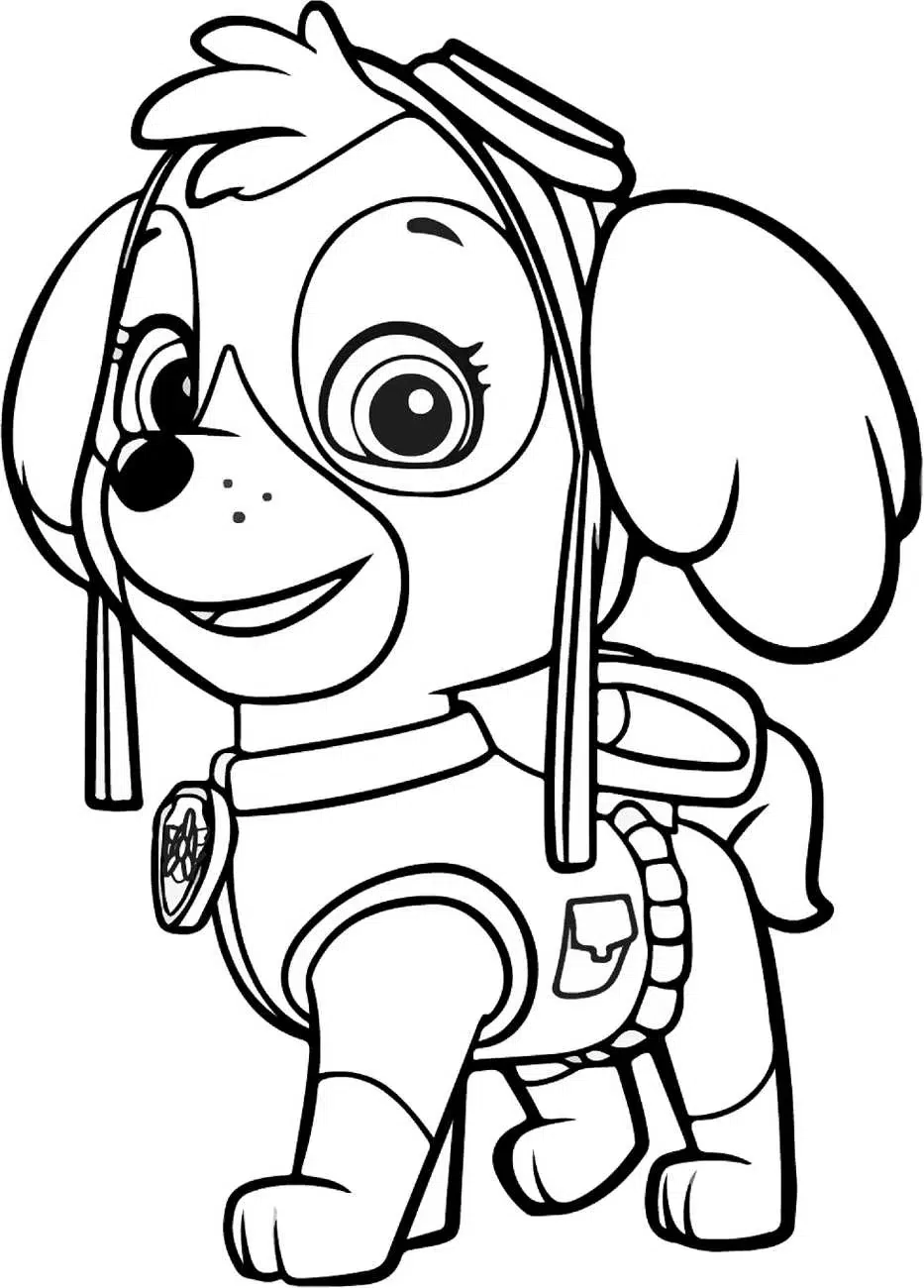 Paw Patrol Skye Ausmalbilder