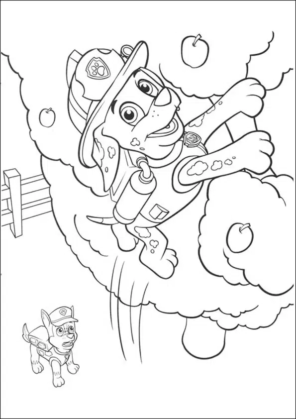 Paw Patrol Comic Ausmalbild