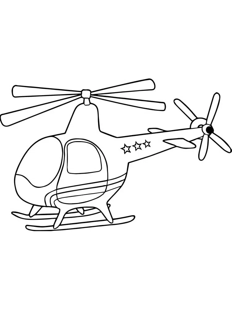 Hubschrauber Polizei Ausmalbild