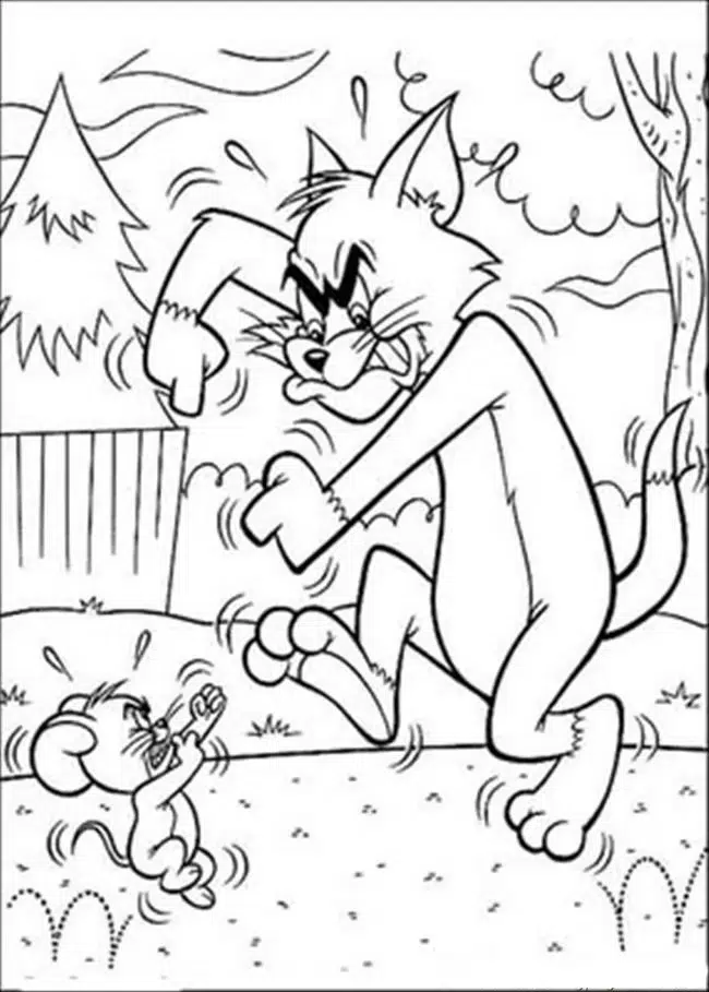 Tom und Jerry Disney Ausmalbild