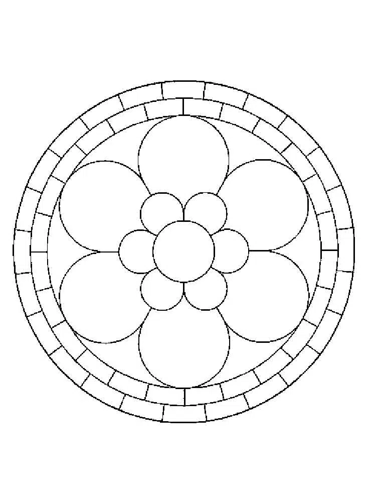 Einfach Mandala Ausmalbilder