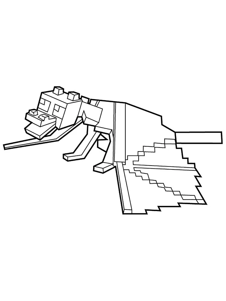 Minecraft Ausmalbilder Enderdrache