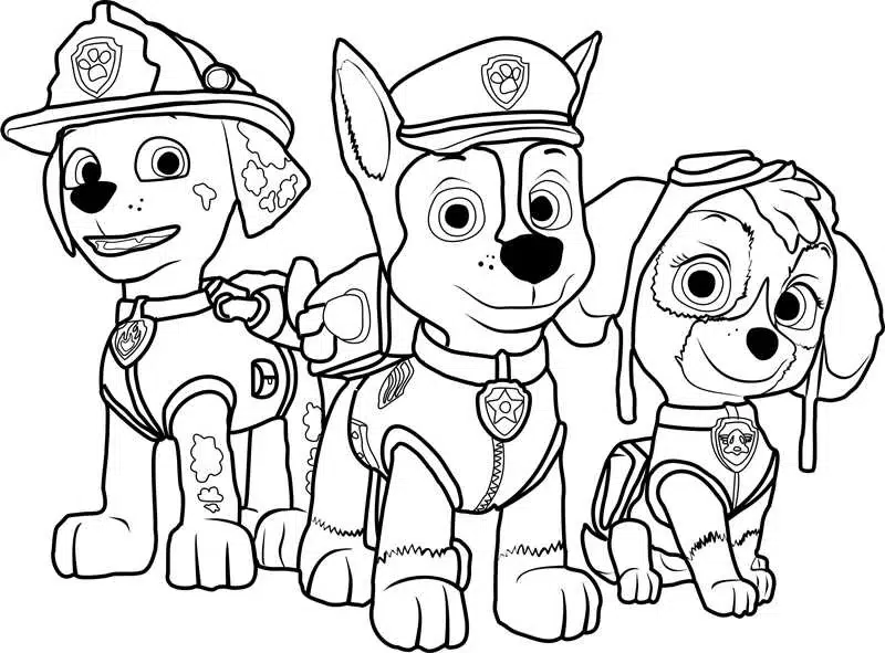 Beste Paw Patrol Ausmalbilder