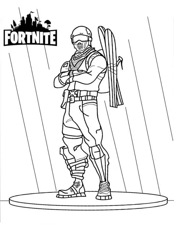 Fortnite Alpine Ace Ausmalbilder