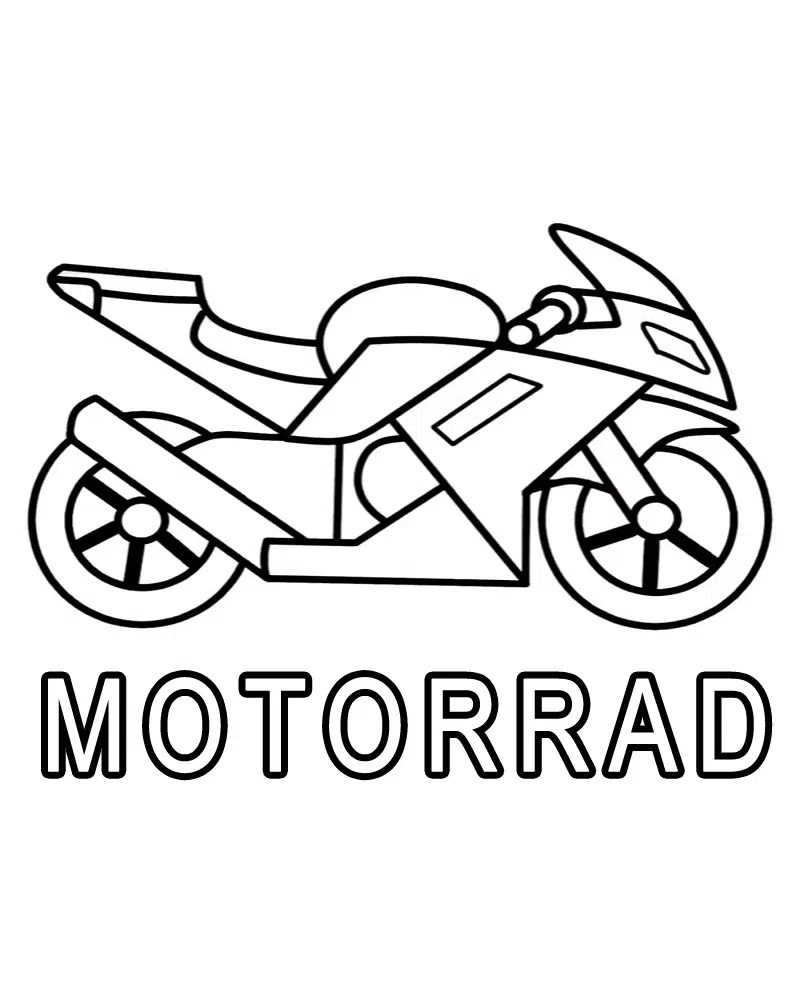 Motorrad Ausmalbilder Kostenlos