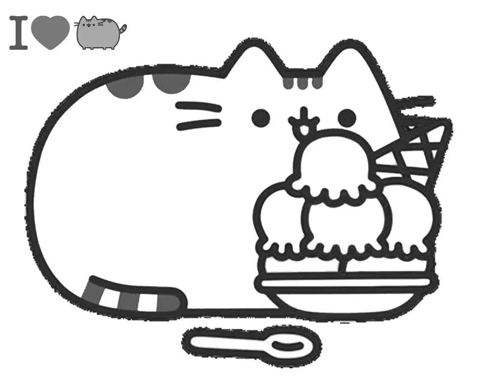 Pusheen Eis Ausmalbilder Kostenols