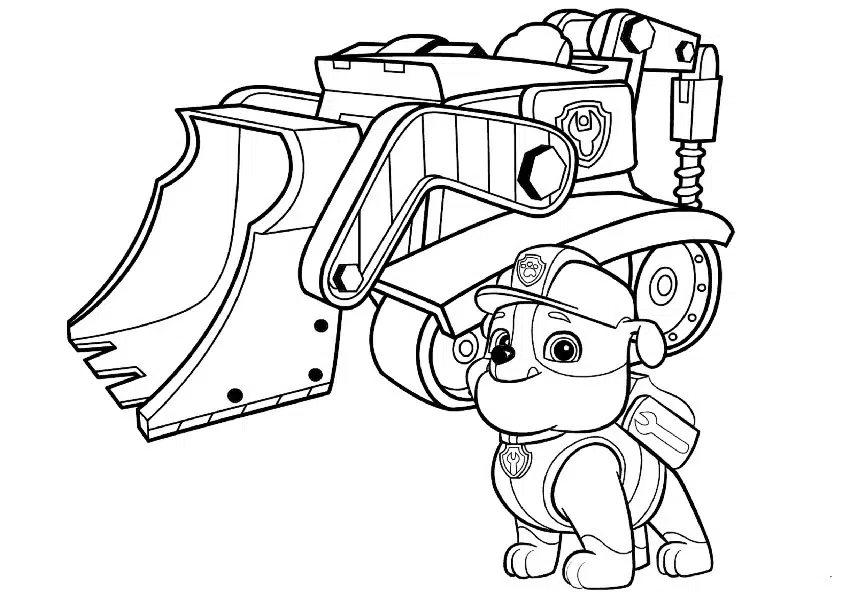 Paw Patrol Ausmalbild für Kinder