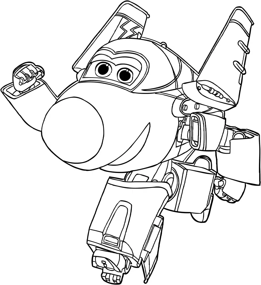 Super Wings Jerome Ausmalbilder