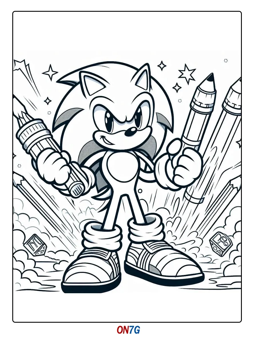 Sonic Bilder zum Ausdrucken