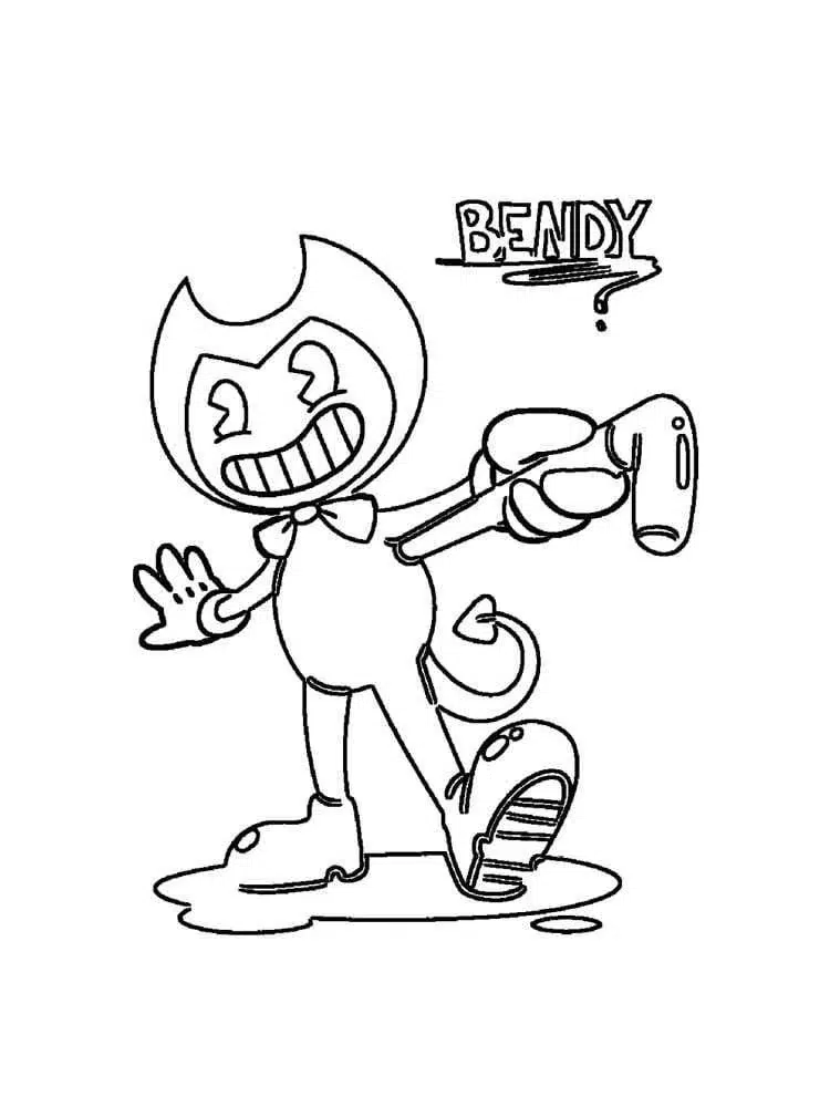 Bendy Ausmalbilder für Kinder