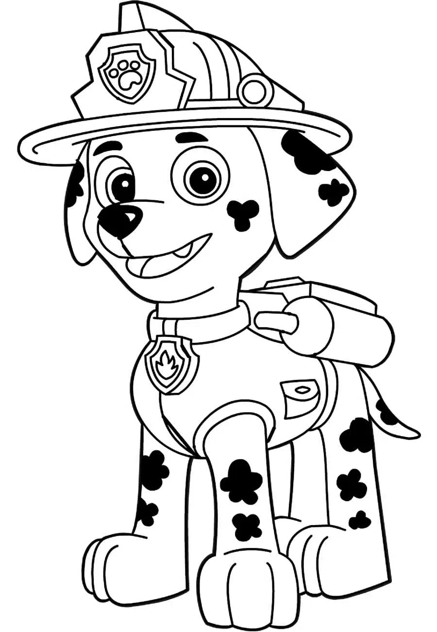 Paw Patrol Marshall Ausmalbilder