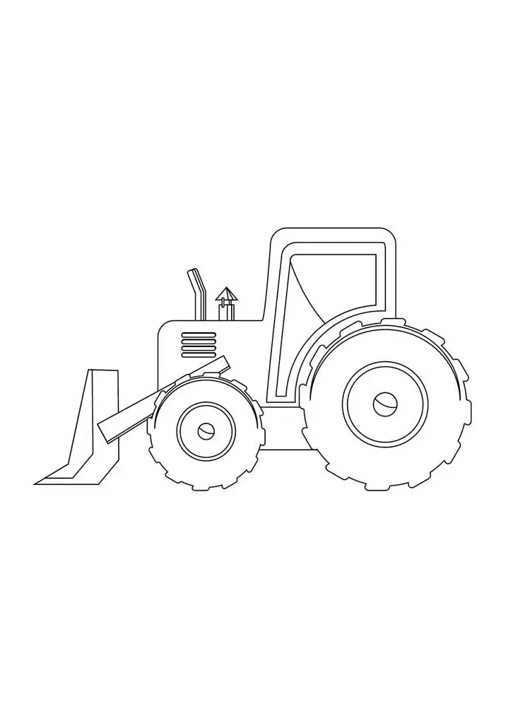 Gratis Traktor Ausmalbild