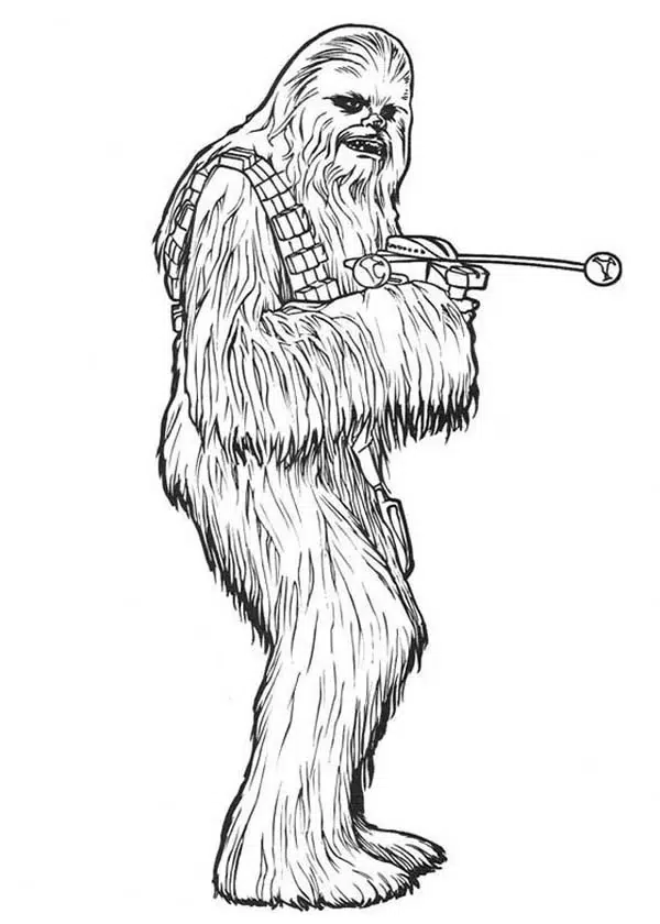 Star Wars Chewbacca Ausmalbild