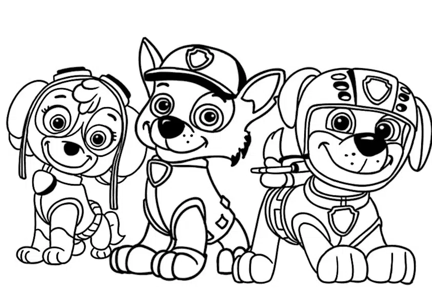 Ausmalbilder Paw Patrol Kostenlos