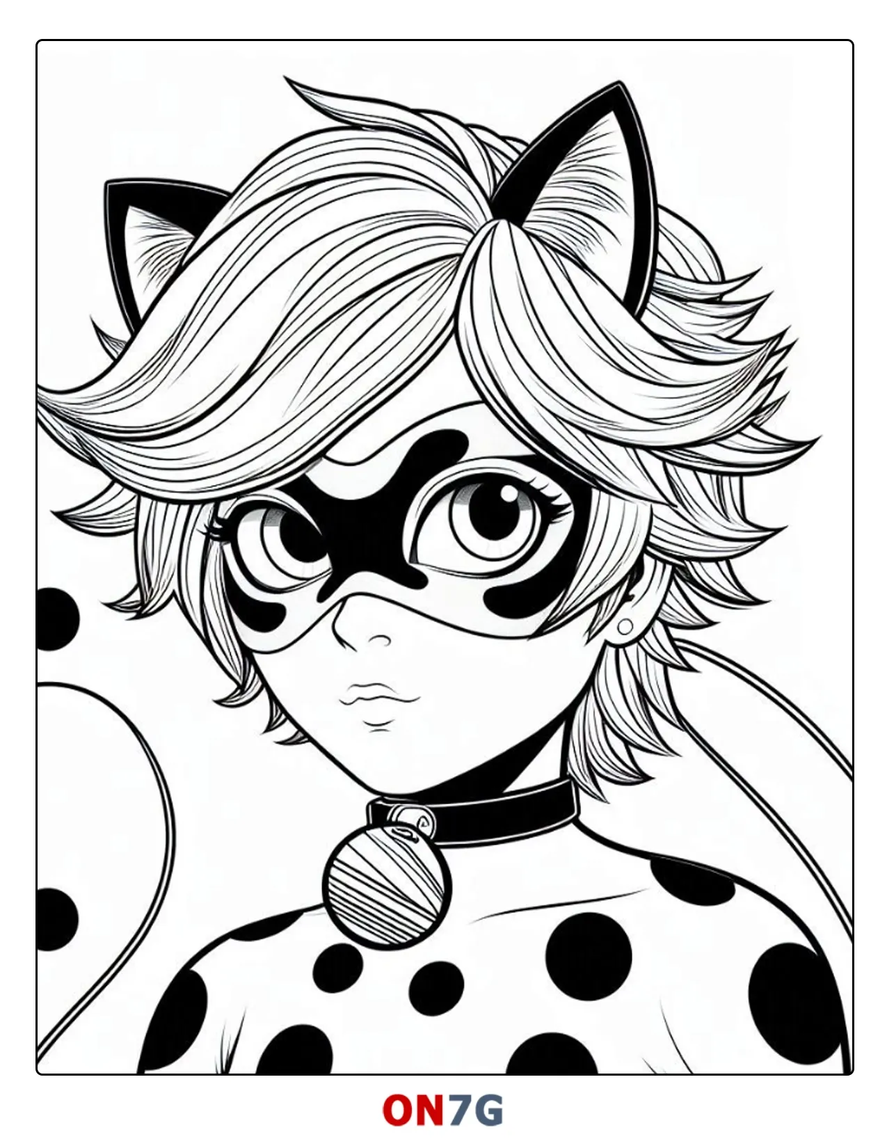 Ausmalbild Miraculous Ladybug für Kinder