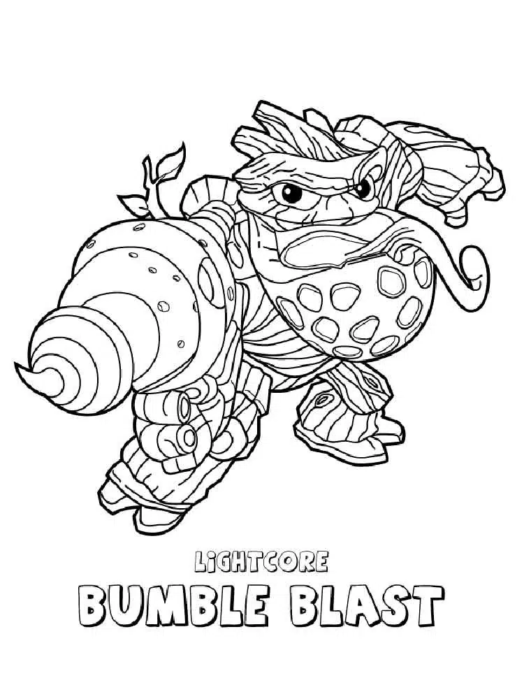 Skylander Bumble Blast Ausmalbild