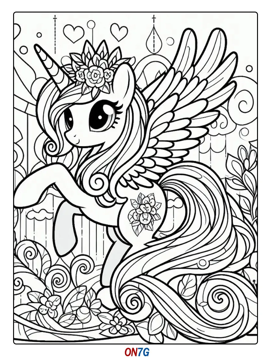 Ausmalbilder My Little Pony Luna