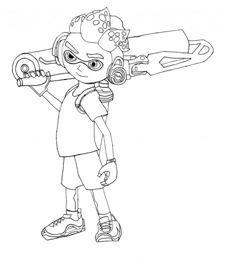 Splatoon Bilder zum Ausmalen