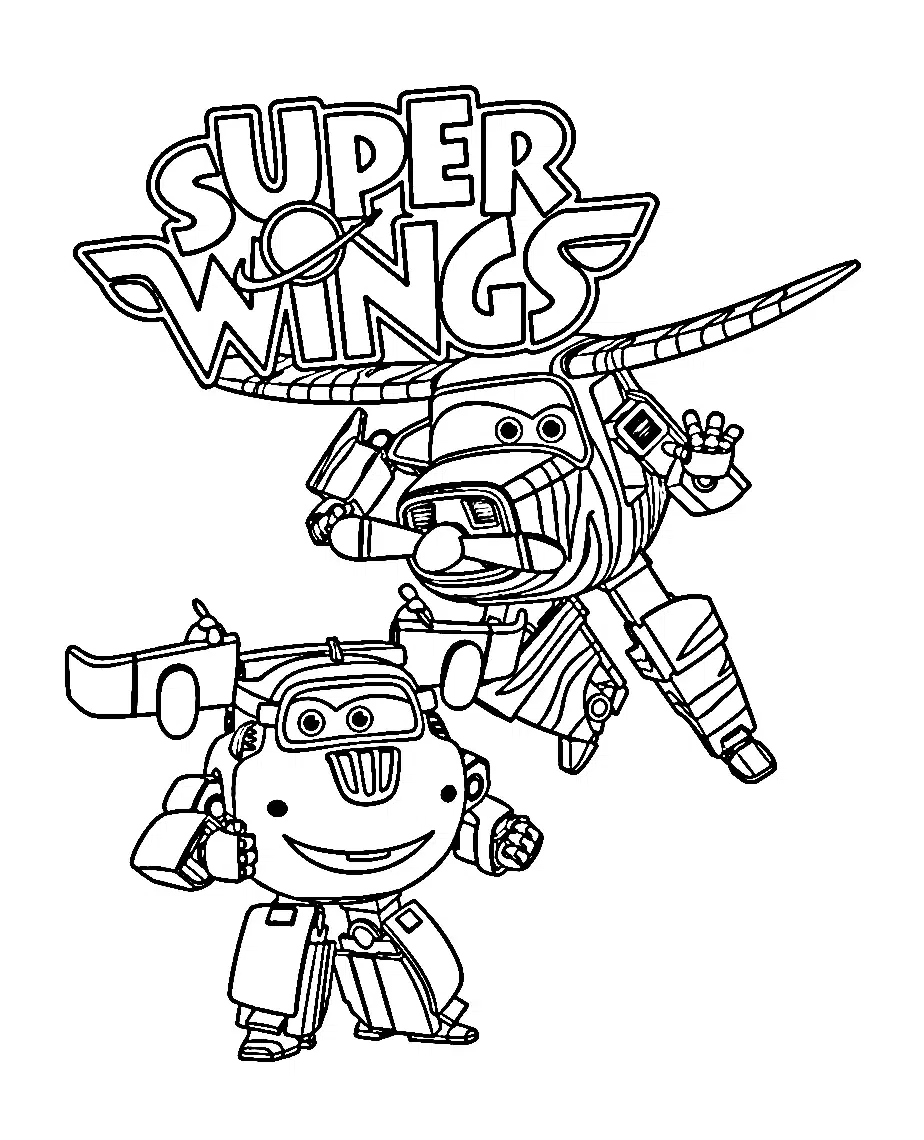 Super Wings Ausmalbilder Kostenlos