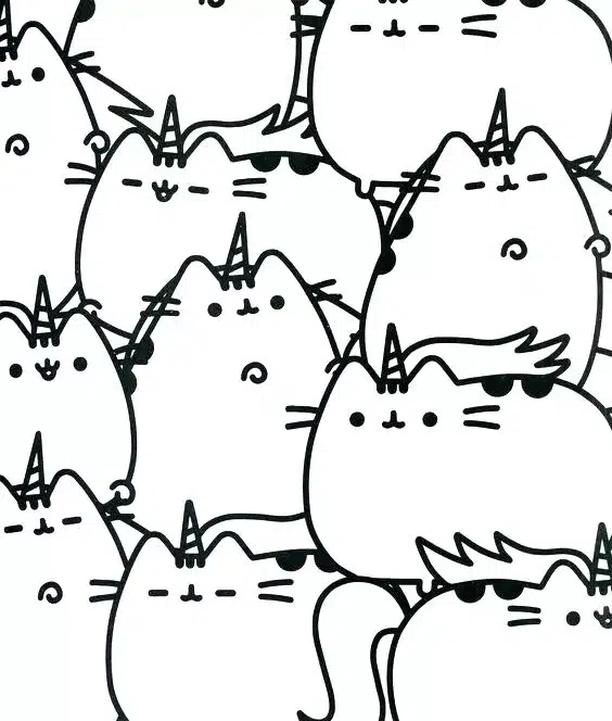 Pusheen Ausmalbilder zum Ausdrucken